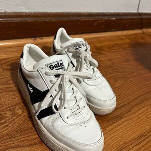 Gola Classic White and Black Trainers